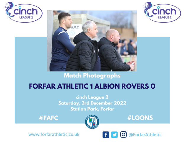 2022 09 24 Forfar Athletic 1 Stirling Albion 4